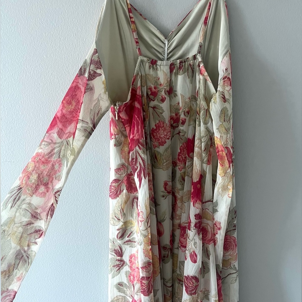 H&M Floral Tie Back Midi Dress - Picture 5 of 9